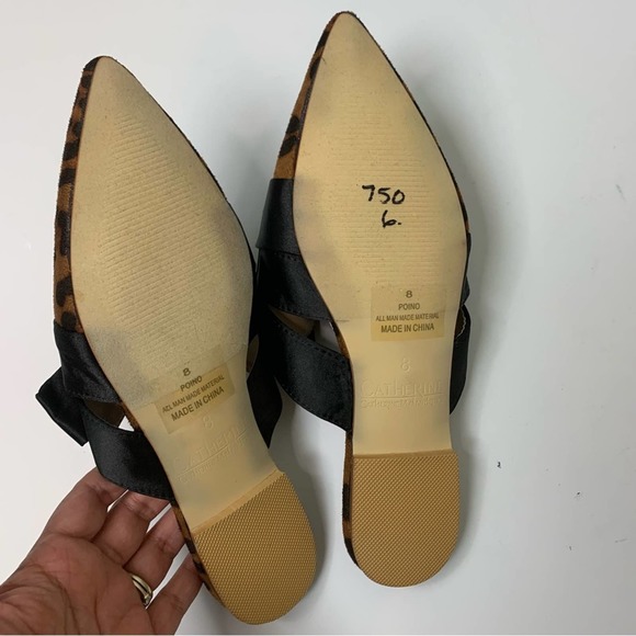 Catherine Malandrino Leopard Print Mule - Picture 7 of 8